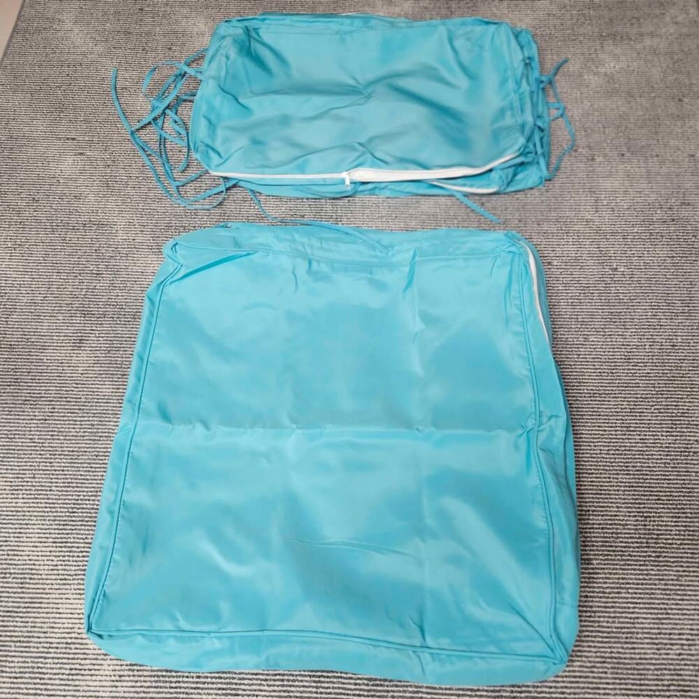 Patio Sofa Cushion covers- cyan 14 count